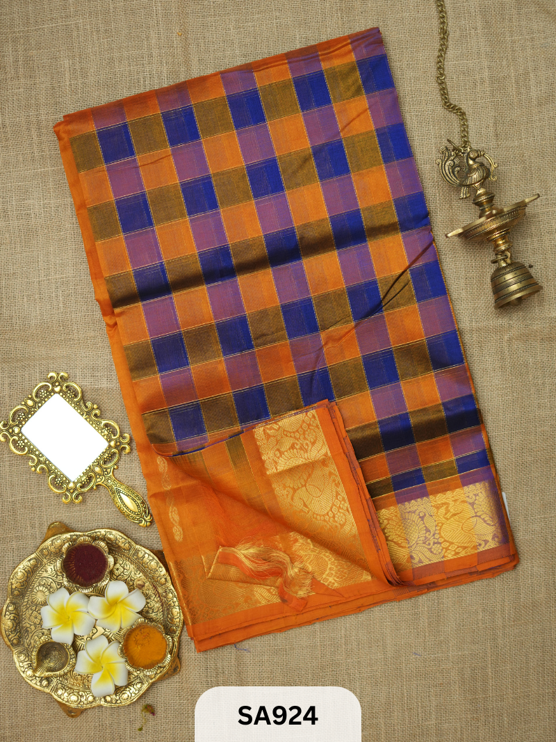 PURE HANDLOOM SILK COTTON SAREE | KANDANGI SAREE