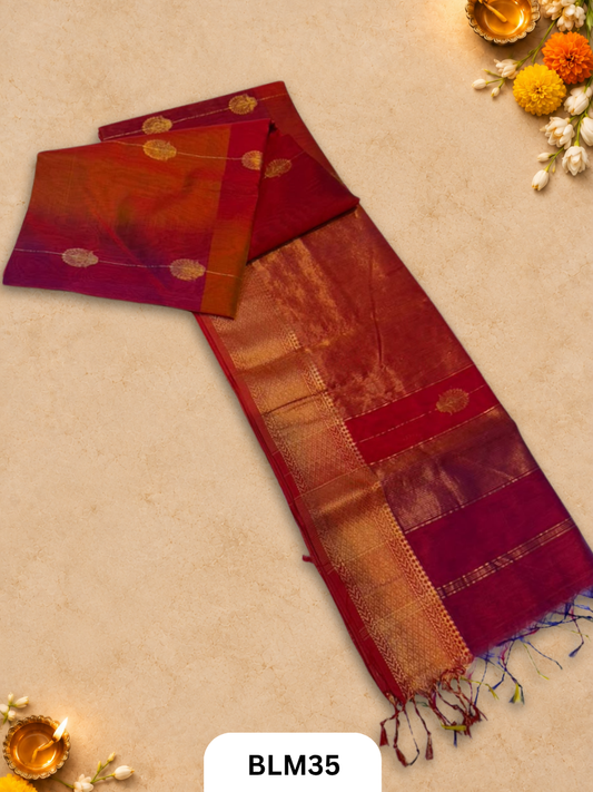Maheshwari Gajlakshmi buta sarees