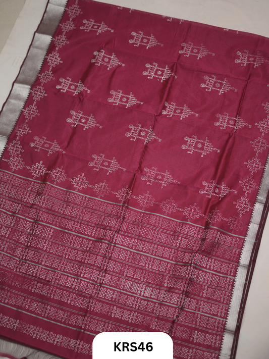 Mangalagiri Handblock Kollam Saree - DIWALI SPECIAL