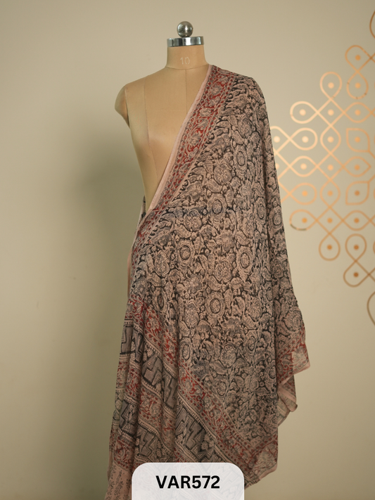 kalamkari cotton border duppatta + shipping