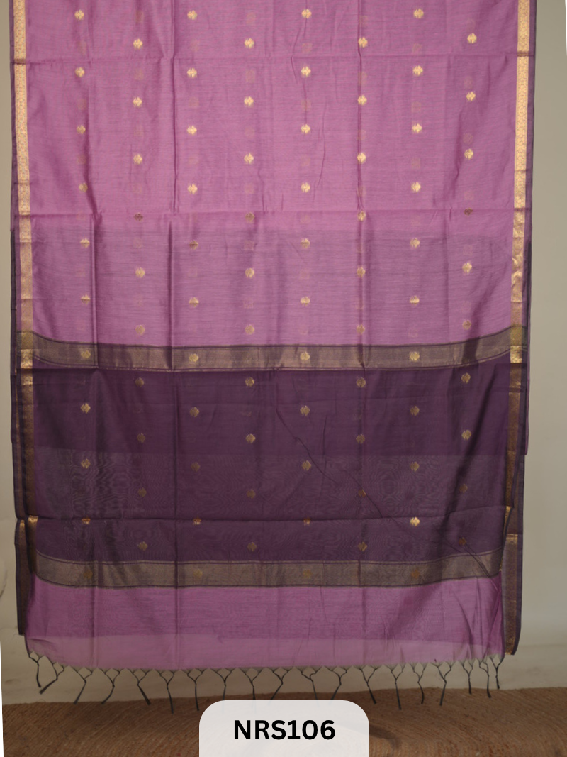 CHANDERI INSPIRED MAHESWARI SAREE