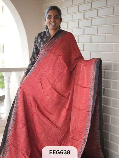 AJRAKH MODAL SAREE - JACKPOT