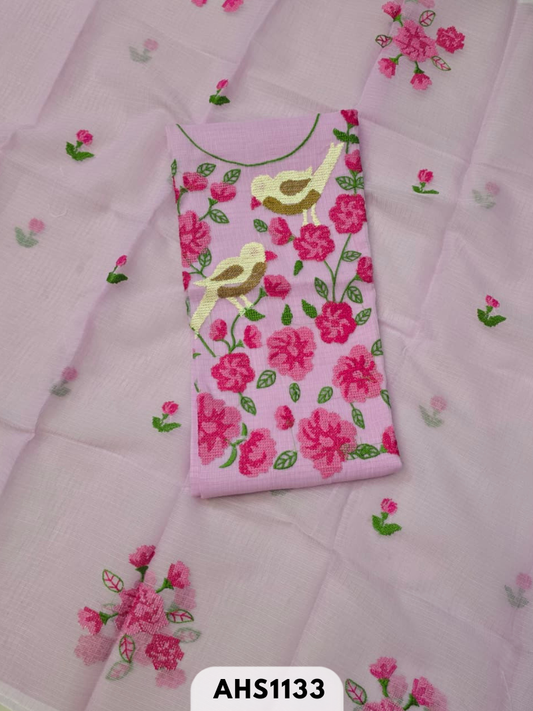 Kota Doria Embroidery 2 pcs Salwar set