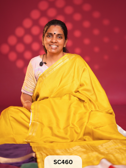SEMI MYSORE CREPE SAREE