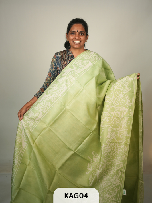 PURE BHISNUPUR BATIK HANDPAINTED SAREE