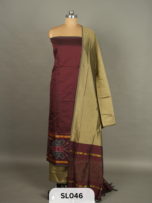 Pure Sico silk with Pochampalli design