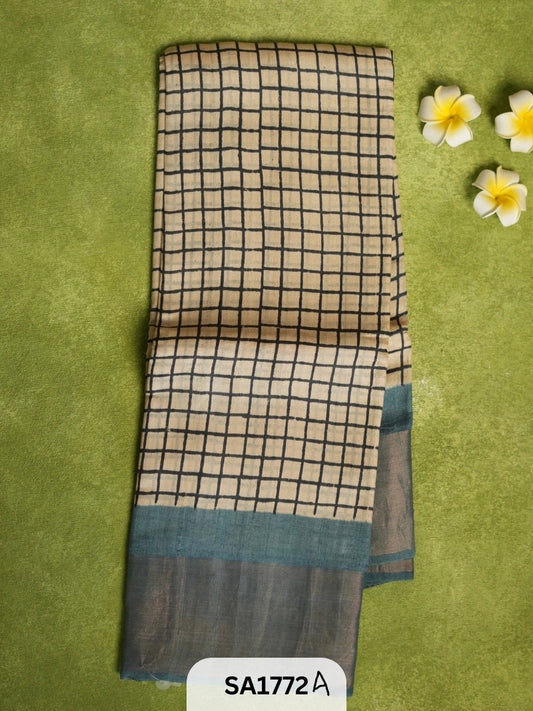 Pure Tussar Silk Saree