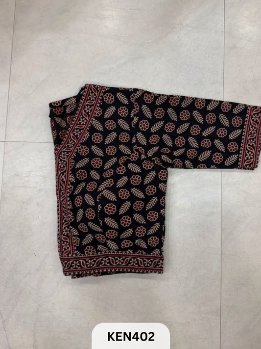 AJRAKH  HANDBLOCK BLOUSE
