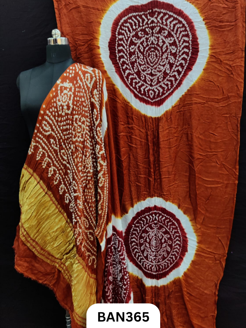 Semi Gaji Silk Tissue Pallu 4 Gul with 3D Dyeing Saree