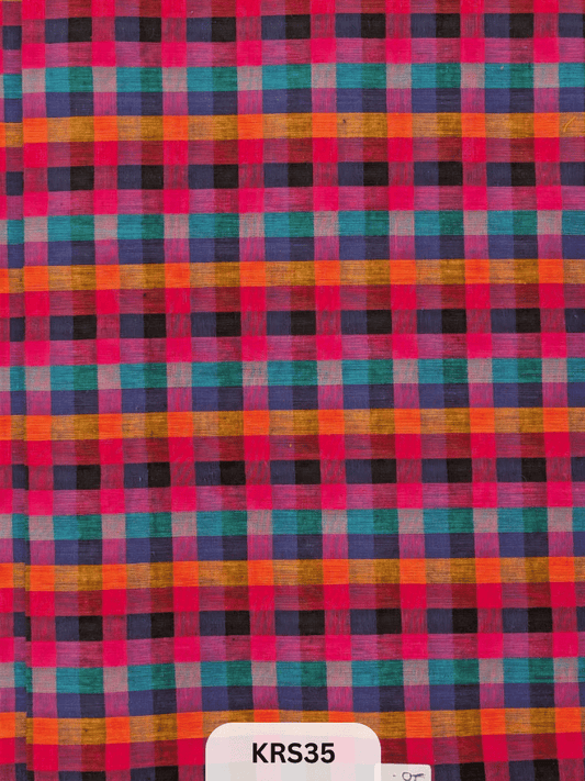 MADRAS KATTAM FABRIC-1 MTR