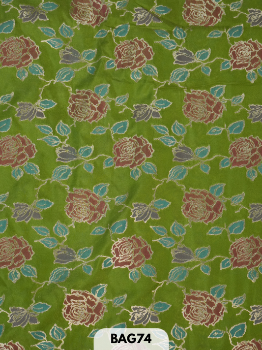 banaras alfi zari fabric -1 mtr