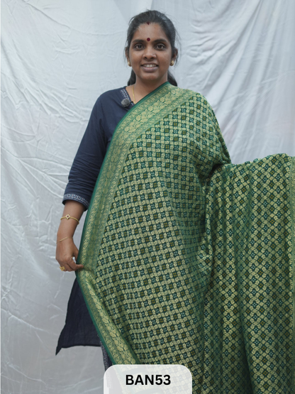 GEORGETTE WEAVING BANDHEJ SAREE