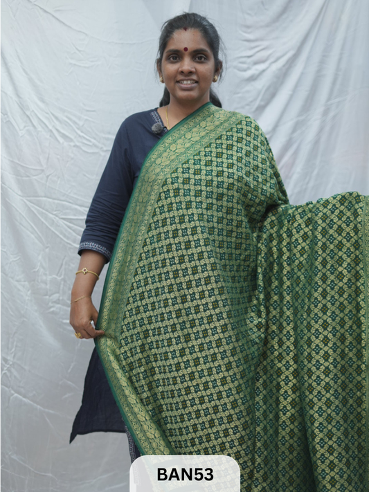 GEORGETTE WEAVING BANDHEJ SAREE