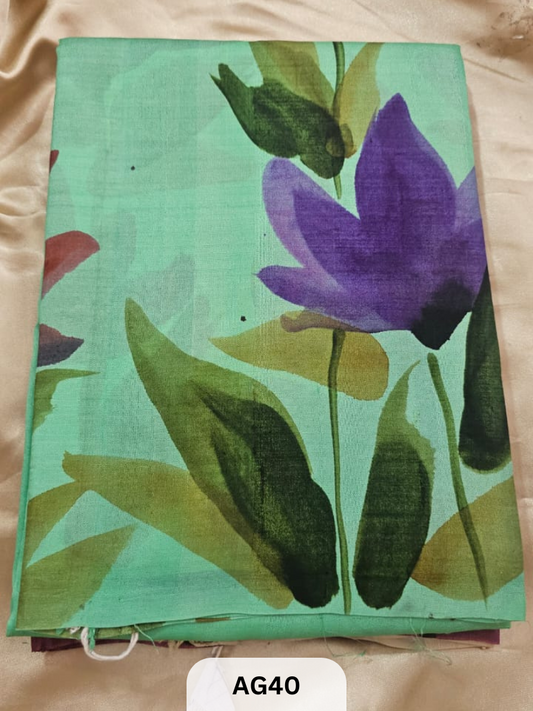 MURSHIDABAD HAND PAINTED SILK SAREE
