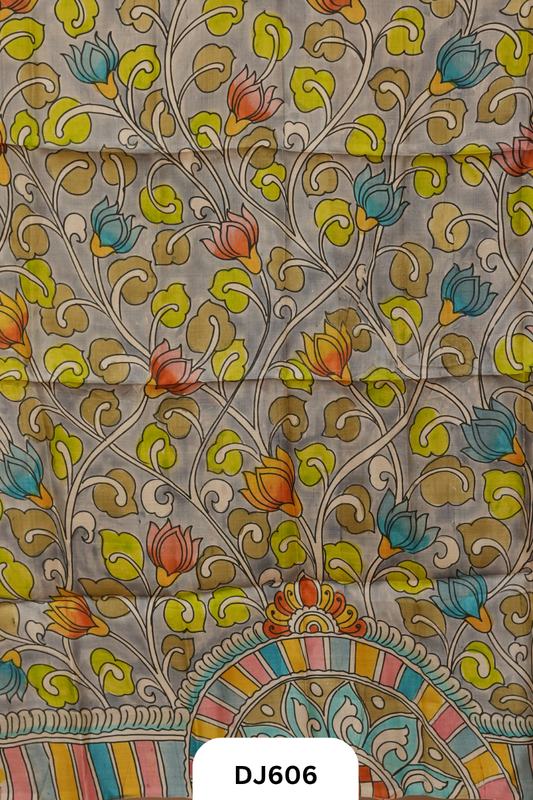 Tussar Hand Paint  Blouse