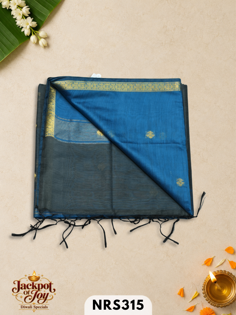 chanderi inspired maheswari saree