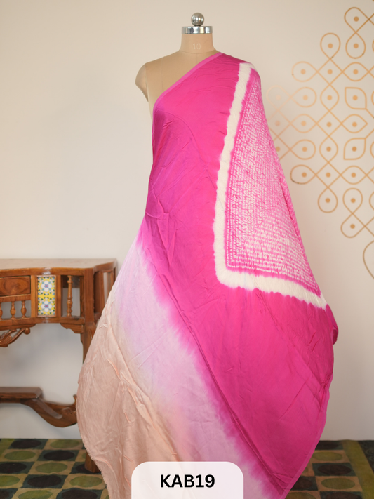 MODAL WITH HAND SHIBORI DUPPATA 2.5MTR