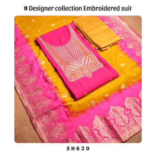Designer collection salwar suit with embroidary work & rich dupatta Sadhana Fashion