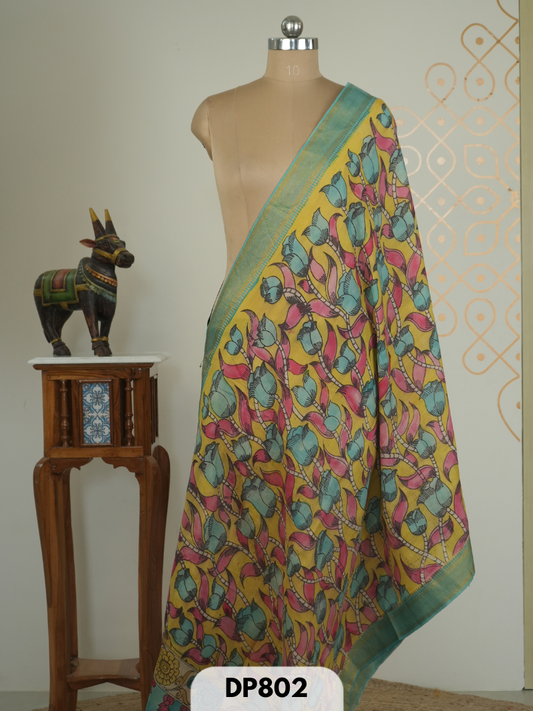 PURE PENKALAMKARI DUPPATTA