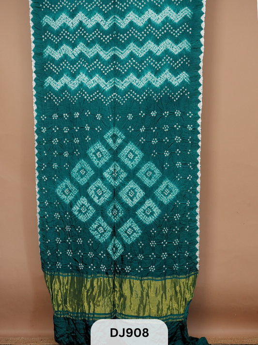 BANDHANI SHIBORI SAREE WITH LAGDI PATTA