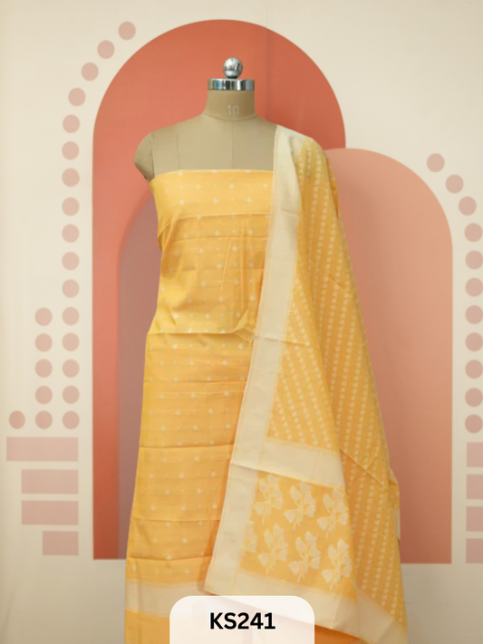 PURE CHANDERI SILK HANDLOOM SALWAR