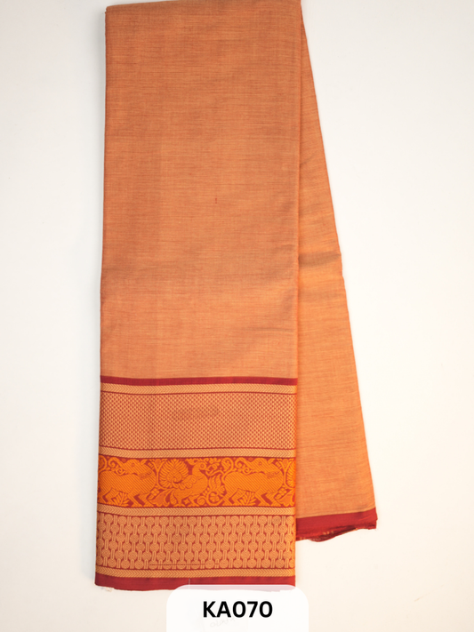 Chettinad cotton Peacock border