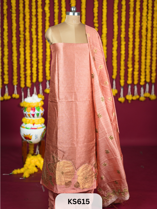 JAMDANI WEAVE SILK HANDWORK SALWAR