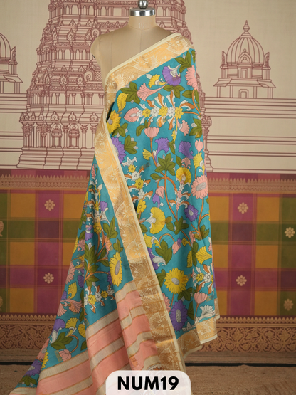 srikalahasti penkalamkari saree