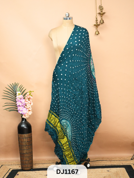 BANDHANI BORDERLESS WITH LAGDI PATTA - DUPATTA