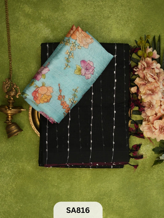 HANDLOOM MANGALGIRI JUTE SILK + RAW SILK BLOUSE