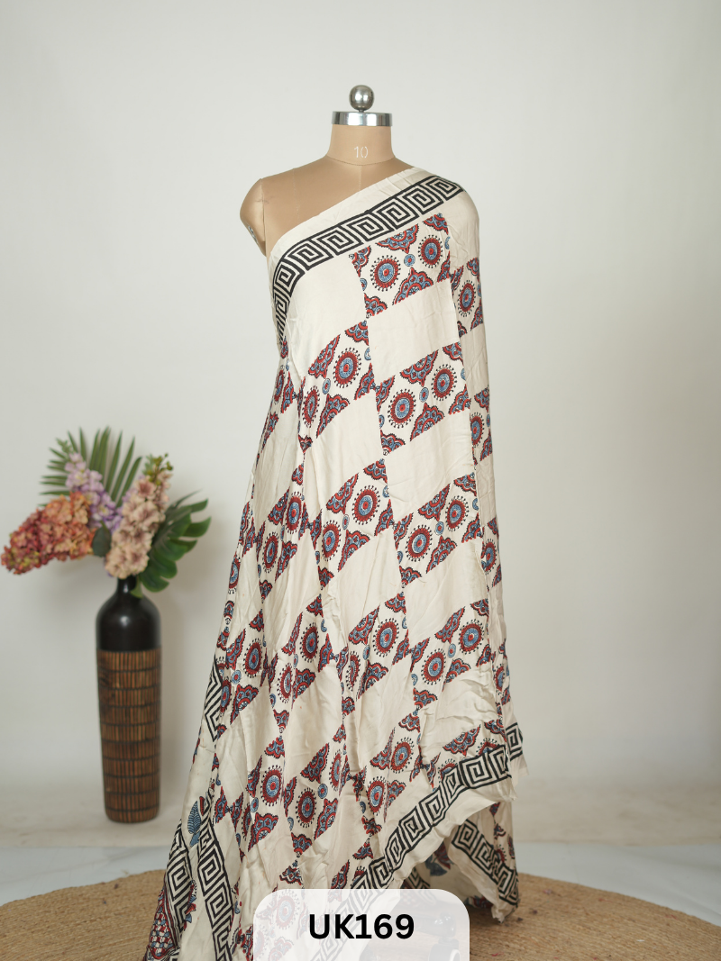 MODAL HANDBLOCK DUPATTA