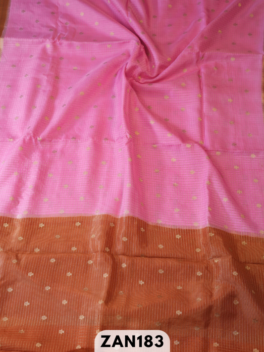 Pure Dupion kanchipuram fusion Rich pallu saree