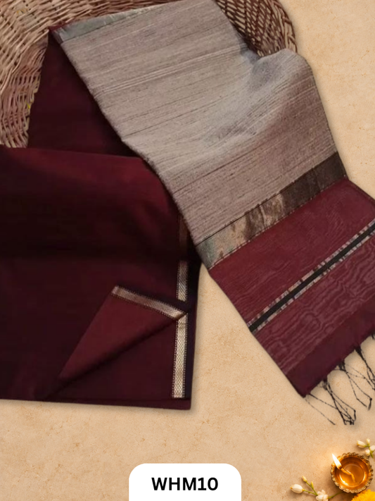 Maheshwari Handloom kosa pallu saree