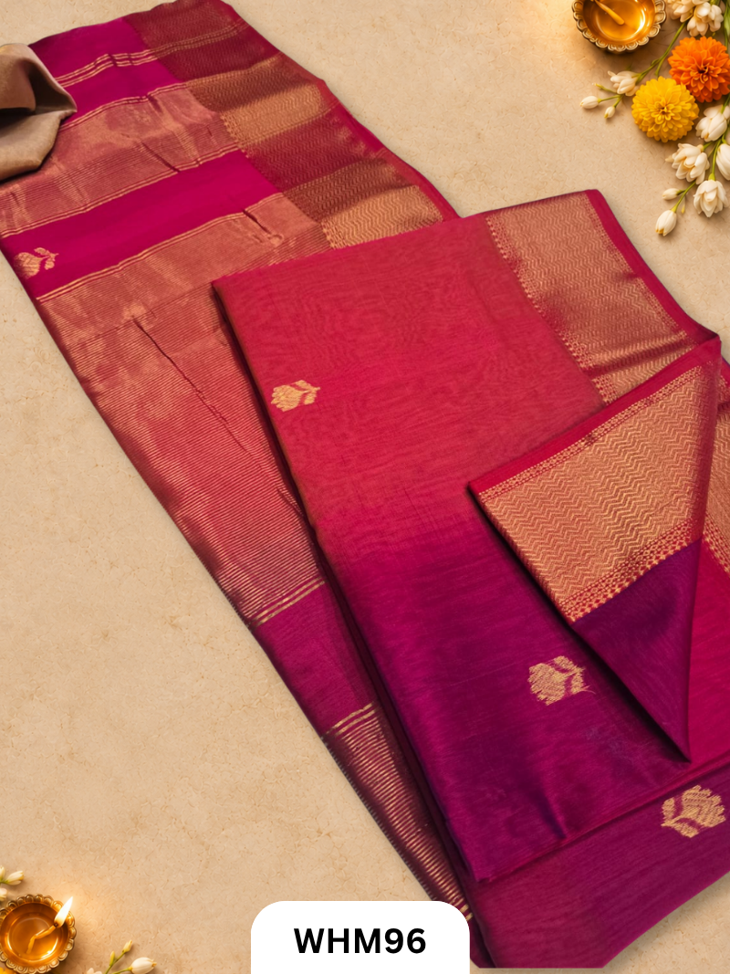 Maheshwari handloom Lotus butta sarees