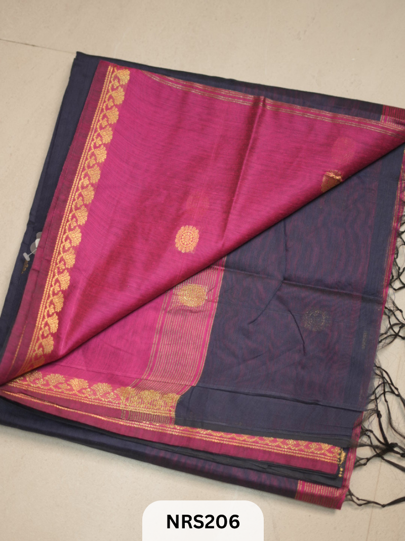 CHANDERI INSPIRED MAHESWARI SAREE
