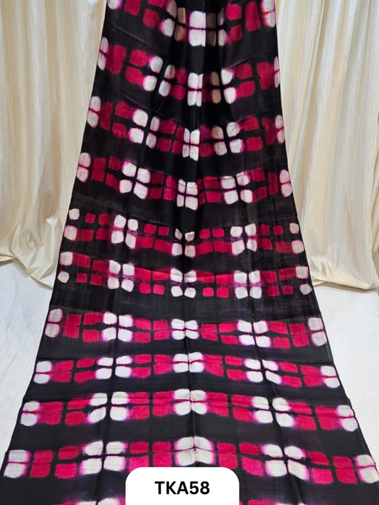 Pure Bishnupuri Silk - Shibori work saree