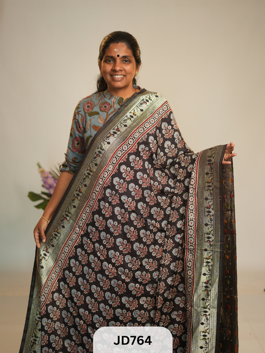 PAITHANI - DOLA WITH MUSLIN SILK SAREE - Prebooking 10 days