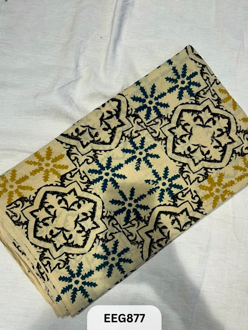 COTTON AJRAKH FABRIC-1MTR