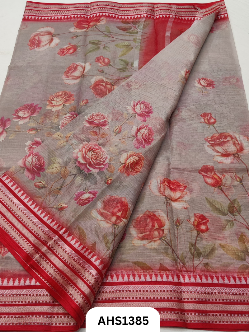 Pure Kota Cotton Digital Print Saree