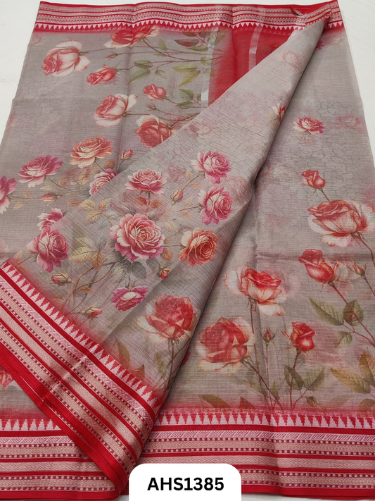 Pure Kota Cotton Digital Print Saree