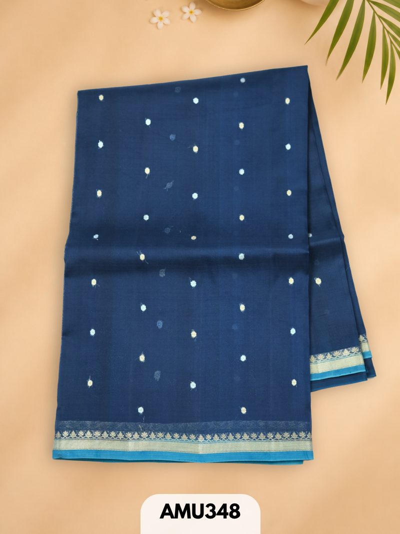 PURE KORA ORGANZA HANDLOOM SAREE