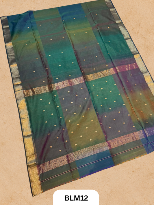Diya Butti And Border Shaded Saree