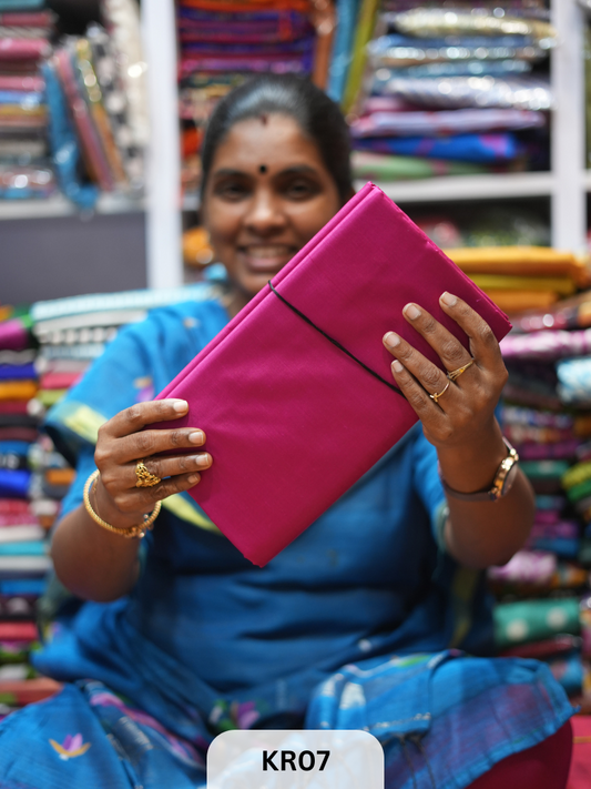 BISHNUPUR PLAIN KATAN SILK SAREE