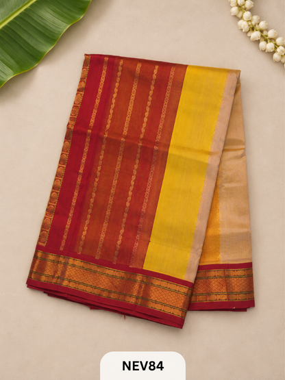 Korvai Border Multi Color Stripe
