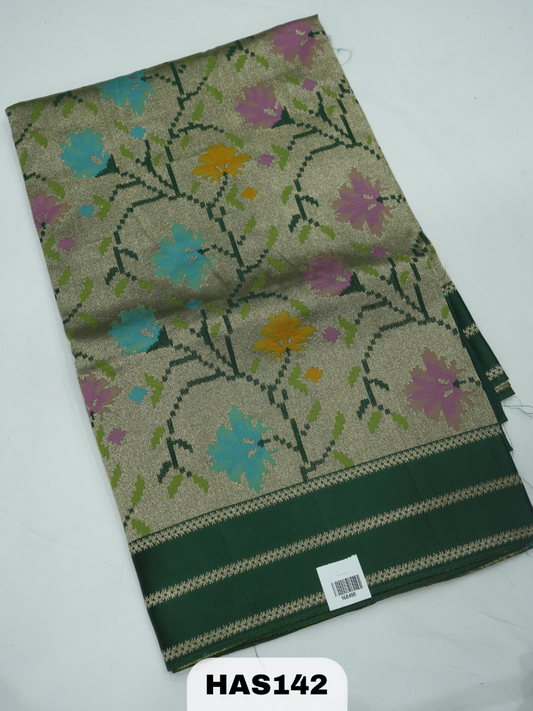 BANARAS TISSUE JAMDHANI SAREE WITH BORDER