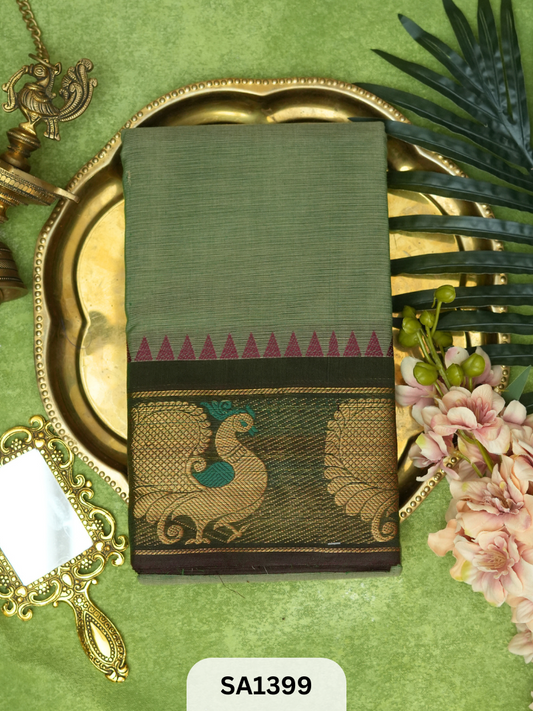 COTTON COTTON SAREEE | PEACOCK BORDER