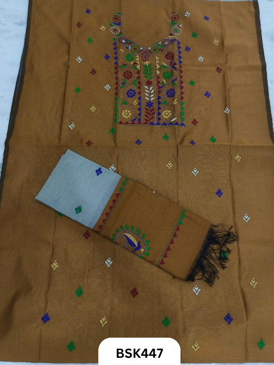Handloom Pure Kantha Stitch Salwar Suit 3pcs