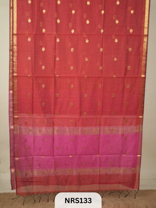 CHANDERI INSPIRED MAHESWARI SAREE