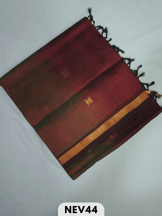 SMALL BORDER WITH BODY BUTTA SILK COTTON SAREE