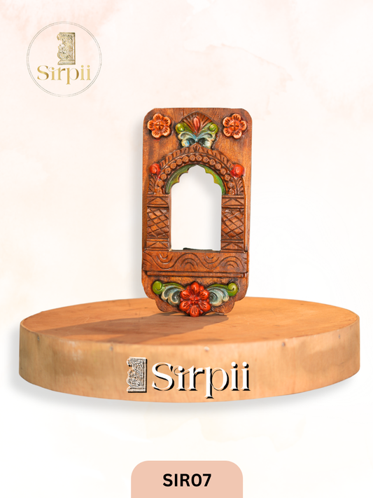 Decorative Wooden Mada Vilakku Wall Hanging - Height 15" INCH, WIDTH 8"INCH